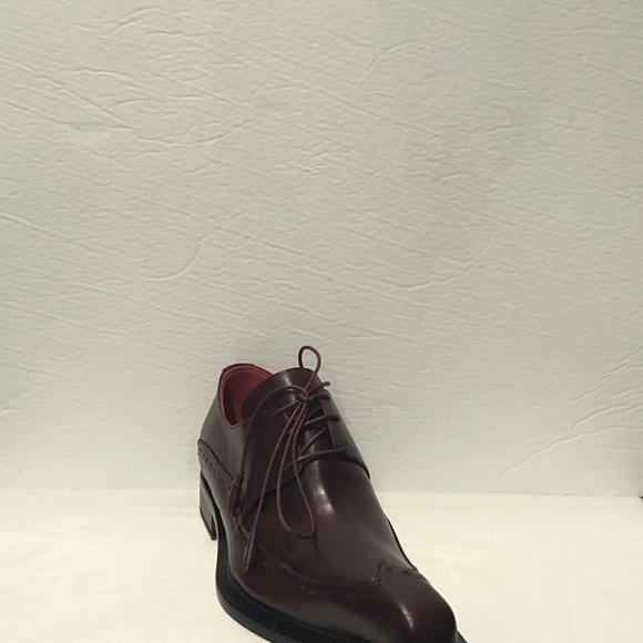 Emilio Franco shoes Italian leather burgundy - Picture 1 of 7